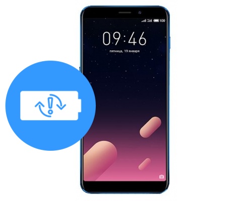 Замена аккумулятора (батареи) Meizu M6s