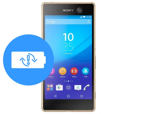 Замена аккумулятора (батареи) Sony Xperia M5