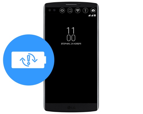 Замена аккумулятора (батареи) LG V10