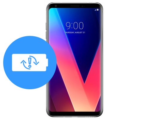 Замена аккумулятора (батареи) LG V30+
