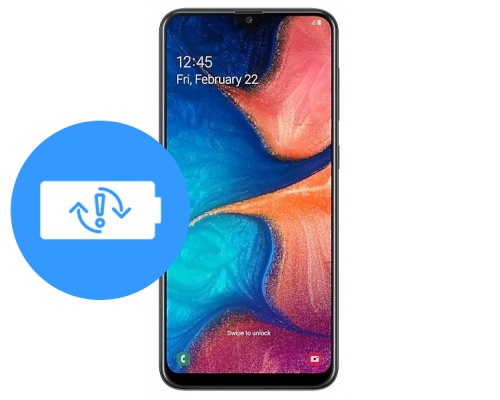 Замена аккумулятора (батареи) Samsung Galaxy A20